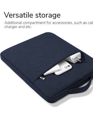 15.4 Laptop Bag Sleeve with Front Pocket Retractable Handle for Huawei Matebook D15/D14 and Honor Magicbook 15/14 --Navy Blue - pzsku/Z81B76EFA7DF06957D863Z/45/_/1663137483/343e6a9e-84f8-4a8c-9d3f-4274640f1030
