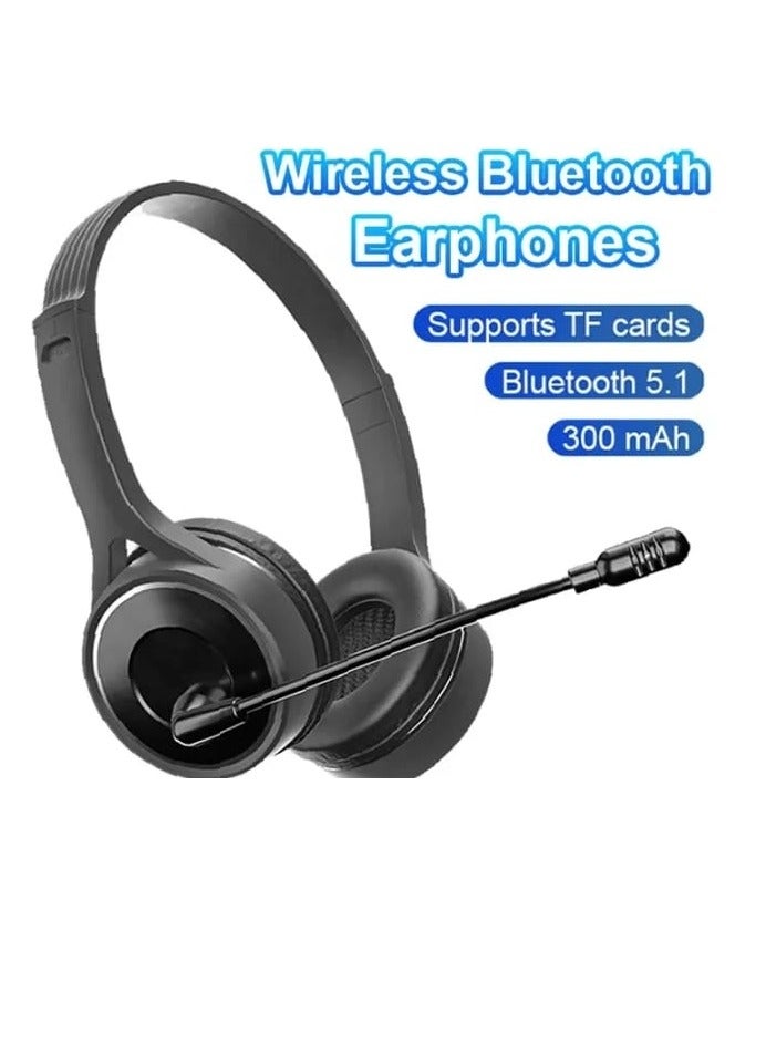 general Wireless Bluetooth Headset with Mic and Noise Cancellation Ajustable Headphone and 3.5mm Cable for Gaming - Image 4