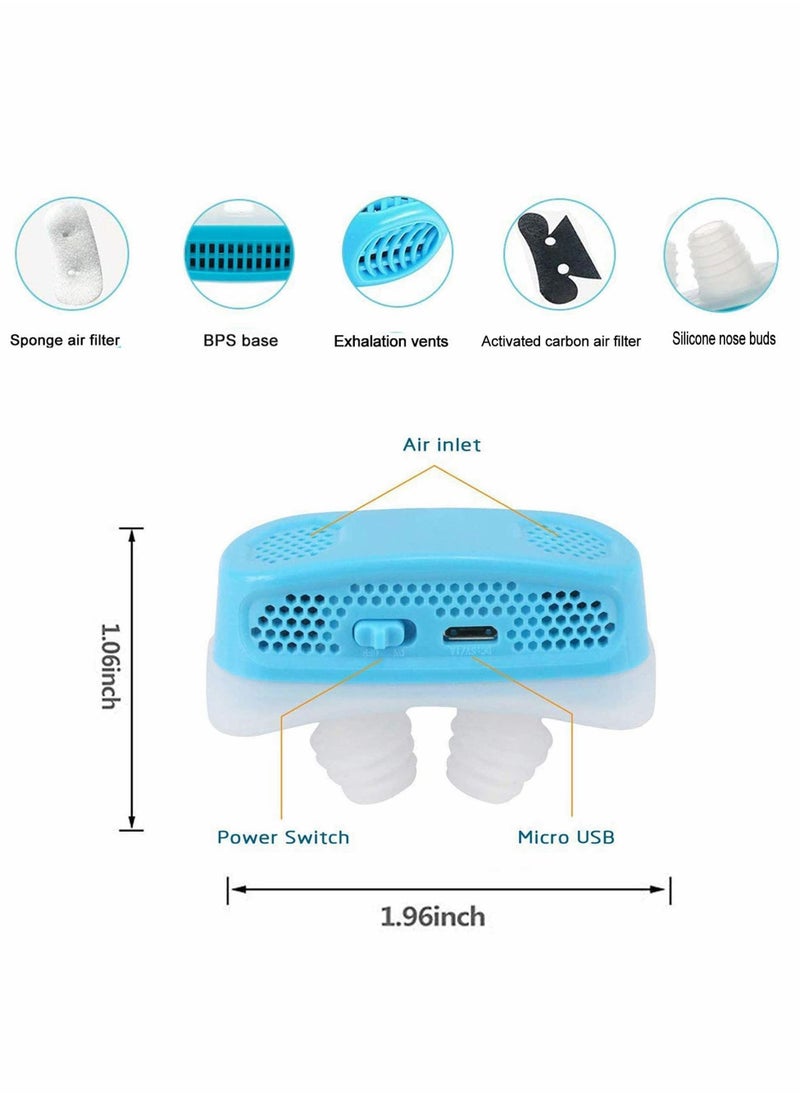 Excefore - Automatic Anti Snoring Devices & Air Purifier Filter, Snoring Solution, Sleeping Breath Aids, Nasal Dilator Nose Vents Plugs - Image 1