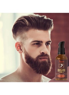 Fantraa Beard And Hair Growth Oil - For Faster Growing And Good Looking Thicker Beard | Patchy And Uneven Beard | Natural Ingredients Only | No Harmful Chemicals | Non Sticky (50Ml)  - Image 2