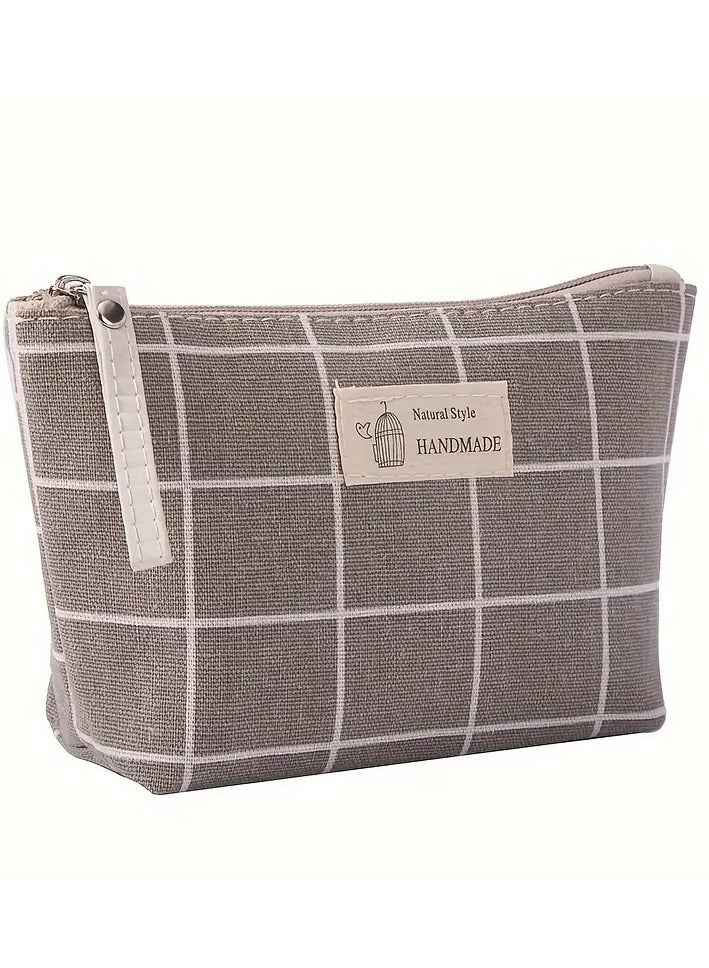 ORiTi Small & Roomy Canvas Cosmetic Bag: The Perfect Travel Makeup Bag for All Your Toiletries!