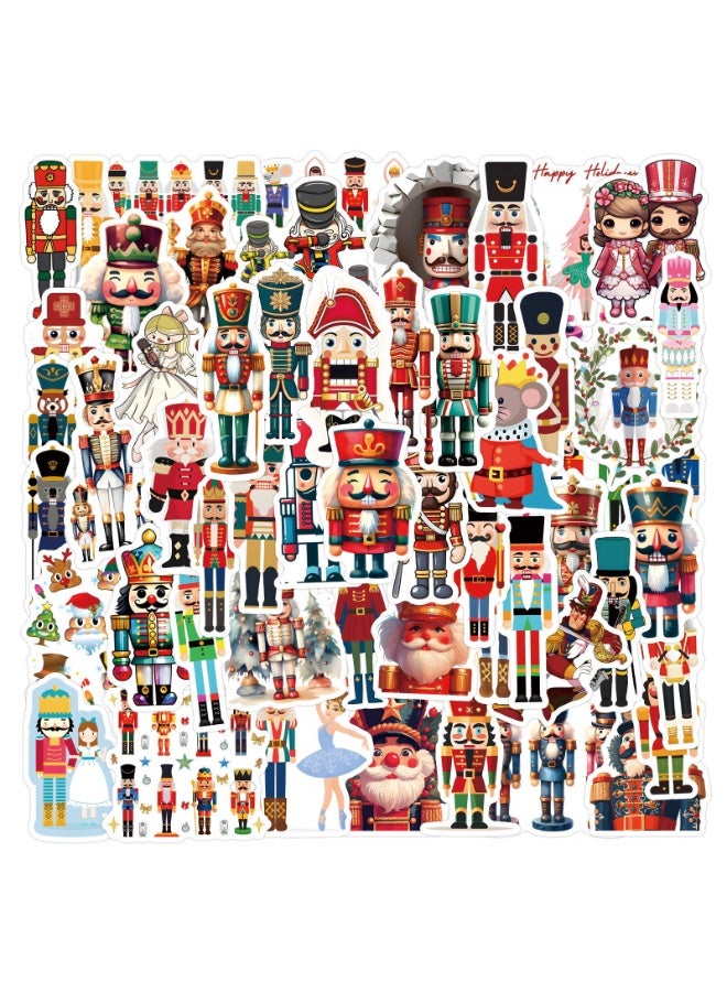 NIBEMINENT 55 Pcs Nutcracker Deco Kit Waterproof Stickers, High Definition Printing Bright Colors, Suitable for Laptop Skateboard Luggage Water Bottle Guitar DIY - Image 2