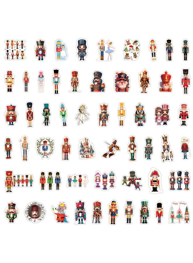 NIBEMINENT 55 Pcs Nutcracker Deco Kit Waterproof Stickers, High Definition Printing Bright Colors, Suitable for Laptop Skateboard Luggage Water Bottle Guitar DIY - Image 3