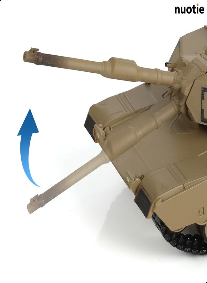 NUOTIE 1/72 Scale M1A2 Abrams Military Heavy Tank Model Classic Morden U.S. Diecast Vehicle Tank Model with Transparent Storage Box Gift or Collection for Adults - Image 3