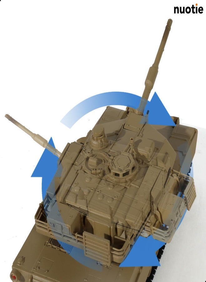 NUOTIE 1/72 Scale M1A2 Abrams Military Heavy Tank Model Classic Morden U.S. Diecast Vehicle Tank Model with Transparent Storage Box Gift or Collection for Adults - Image 4