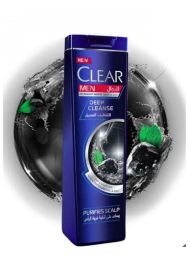 CLEAR - Clear shampoo men deep cleanse With Activated Charcoal & Mint 400 Ml - Image 1