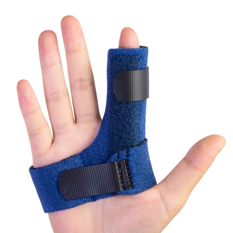 Sumifun Finger Brace Trigger Finger Splint for Index Middle Ring Pinky Finger Arthritis Pain Tendon Injury Broken Mallet Finger Stabilizer Supports for Dislocated Knuckle Immobilizer Wrap for