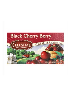 CELESTIAL SEASONINGS Herbal Tea Black Cherry Berry Caffeine Free 20 Tea Bags 1.6 oz (45 g)  - Image 1