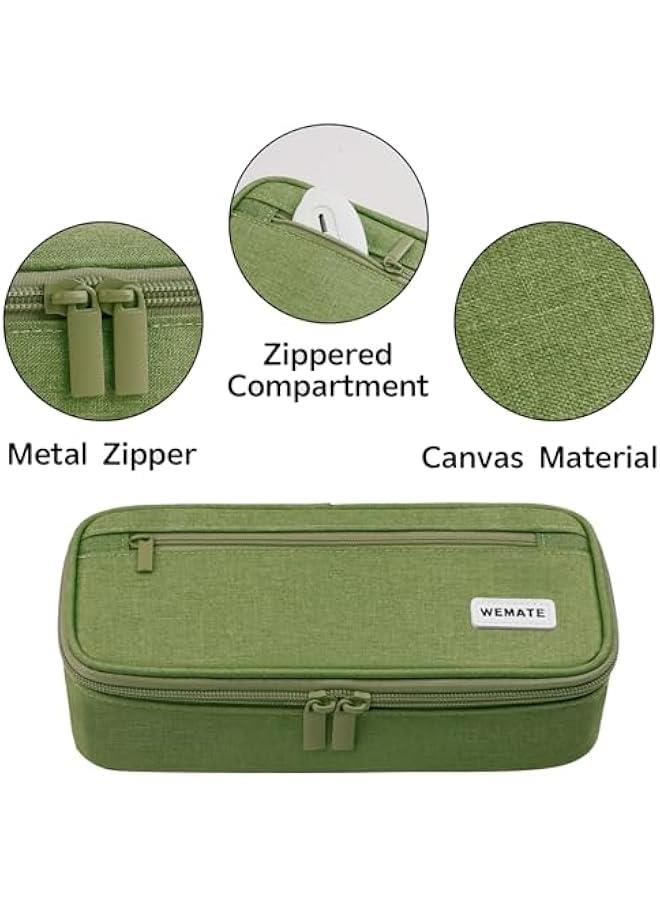 Arabest Spacious Pencil Holder Case for Stationery Storage with Large Capacity Organizer Box - Great Marker Pen Bag for Men and Women  - Image 3
