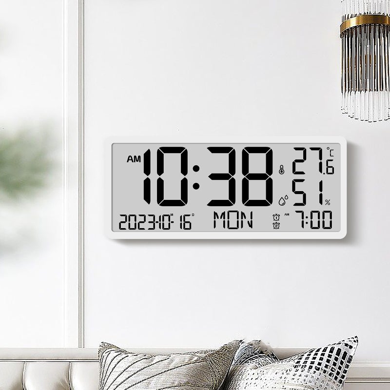 Creative Lcd Multi-Function Wall Clock Living Room Clock Simple Modern Alarm Clock Large Screen New Electronic Clock 8303Y01 - Image 2
