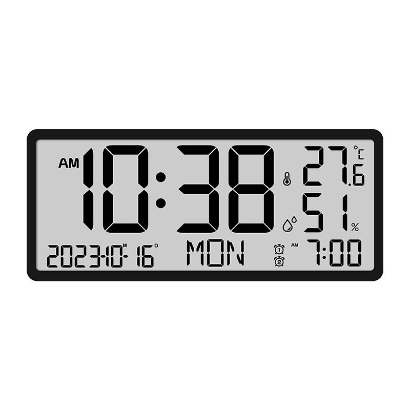 Creative Lcd Multi-Function Wall Clock Living Room Clock Simple Modern Alarm Clock Large Screen New Electronic Clock 8303Y01 - Image 1