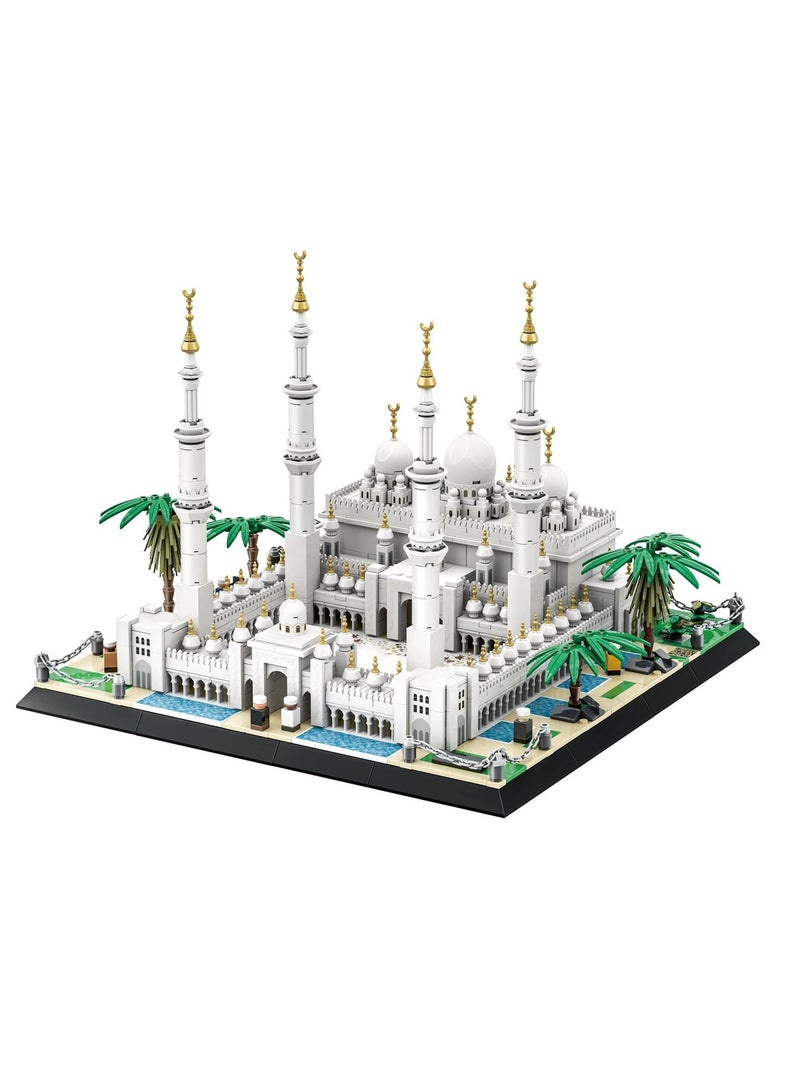 wange Sheikh Zayed Grand Mosque Building Blocks Set – 1463 Pieces Architectural Construction Model - Image 2