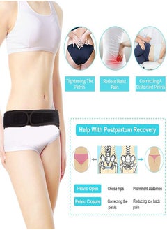 Excefore Sacroiliac Hip Belt Joint Belt for Women Hip Support Brace Belts for Pregnancy SI Joint Belt Support Sacroiliac Support Belt for Sciatica Pelvis Lumbar SI Joint Pain Relief (Regular Size)  - Image 2