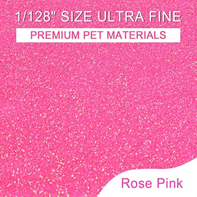 ceya 3.8OZ/ 110G ULTRA FINE GLITTER POWDER ROSE PINK IRIDESCENT GLITTER 1/128 0.008 0.2MM FOR SLIME EPOXY RESIN CRAFT TUMBLER JEWELRY NAIL ART FESTIVAL MAKEUP SCRAPBOOK PAINTING WEDDING CARDS - Image 3
