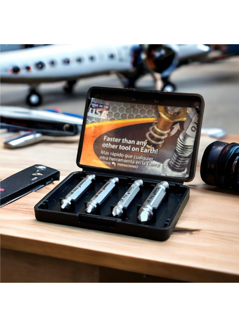 ALDEN Alden 8440P Pro Grabit Broken Bolt and Damaged Screw Extractor 4 Piece Kit - Made in The USA  - Image 5