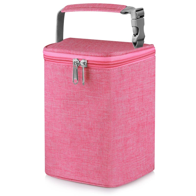 Accmor Breastmilk Cooler Bag Baby Bottle Cooler Bags Insulated Tote Bags On The Go Fits 4 Large 8oz Bottles for Nursing Mom Daycare Travel - Image 2
