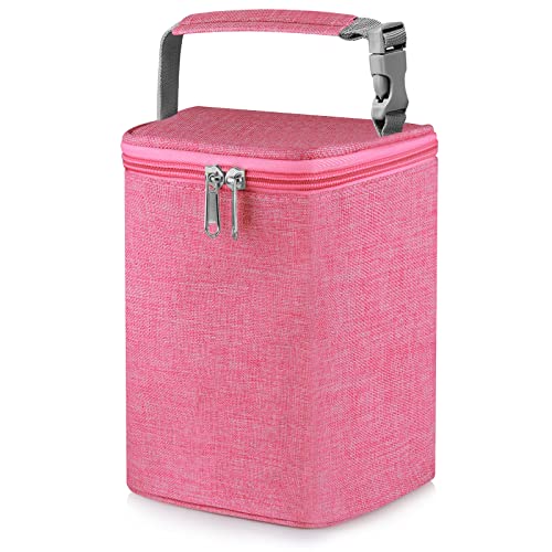 Accmor Breastmilk Cooler Bag Baby Bottle Cooler Bags Insulated Tote Bags On The Go Fits 4 Large 8oz Bottles for Nursing Mom Daycare Travel - Image 1