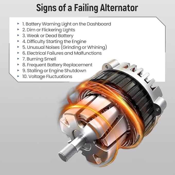FuseRish Alternator 150A A003TJ1991A Compatible with Infinit-i EX35 FX35 G35 M35 2007-20103.5L and M37 Q50 G37 Q70 Q70L 2008-2019 3.7L; Compatible with Nissa-n 350Z 370Z 2007-2010 3.5L 3.7L - Image 5
