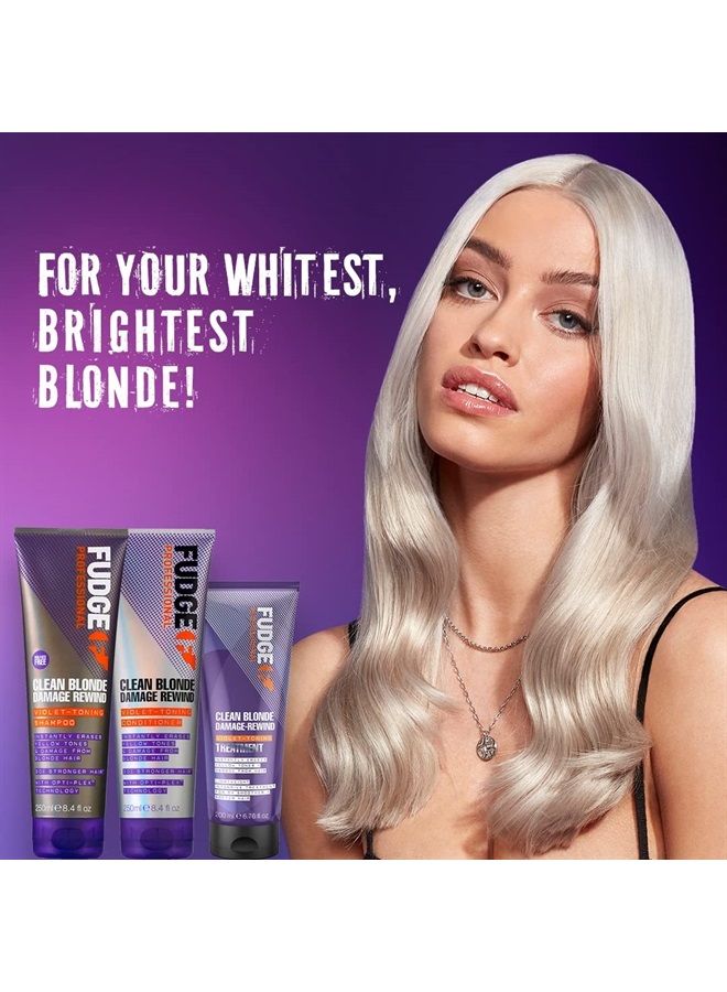 Fudge Conditioner by Fudge Clean Blonde Damage Rewind Violet-Toning Conditioner 1000ml - Image 4