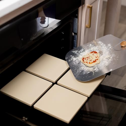 Old Stone Pizza Kitchen 4-Piece Cordierite Rectangle Pizza Stone Set - Image 2