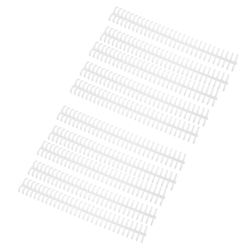 Plastic Binding Spines 13mm Inner Diameter Durable Sturdy - High-gloss Wear-resistant Smooth Page Turning Repeated Use Spines for Office School Home Students Teachers Individuals - Image 5