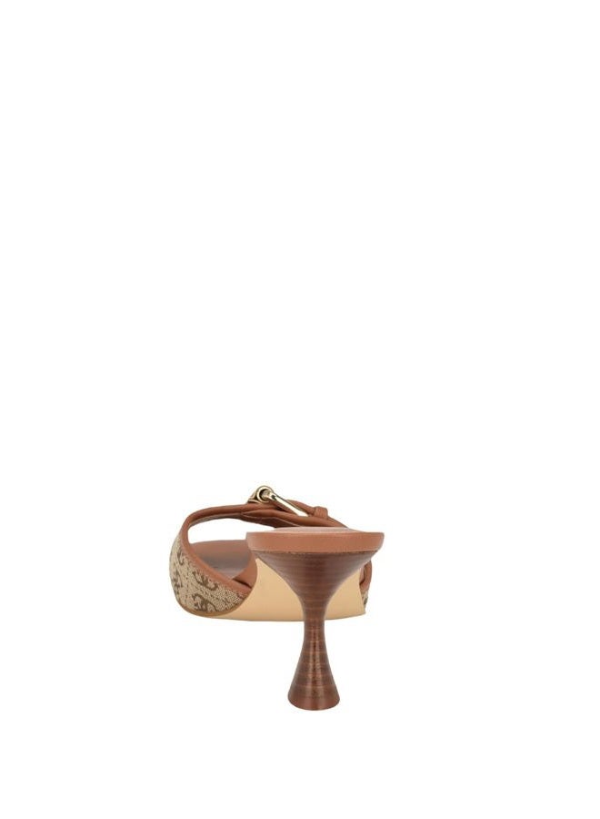 GUESS صندل كعب نسائي من غس، بيج/بني 210، 8.5 - Image 4
