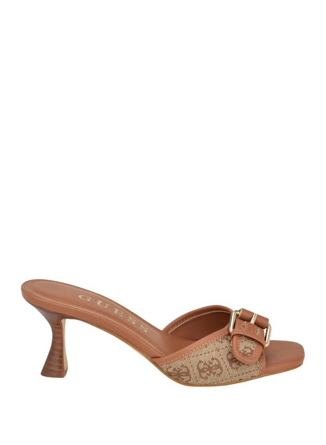 GUESS صندل كعب نسائي من غس، بيج/بني 210، 8.5 - Image 3