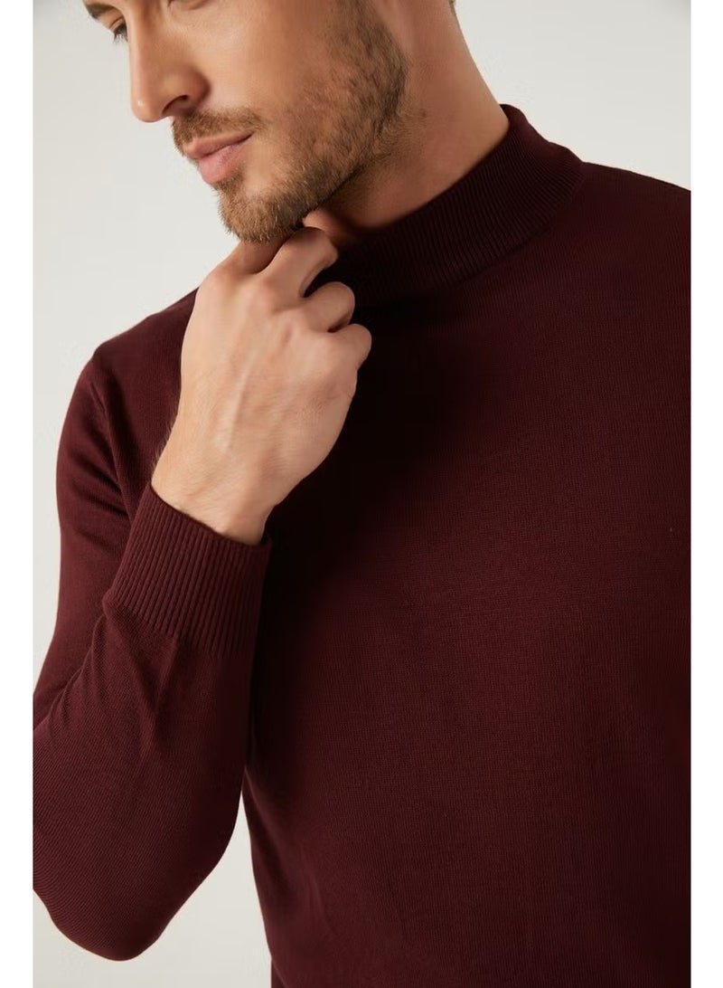 D'S DAMAT سويت شيرت محبوك بربري قطن مخلوط بقصة عادية بياقة نصفية 5HF06ORT16275 - Image 3