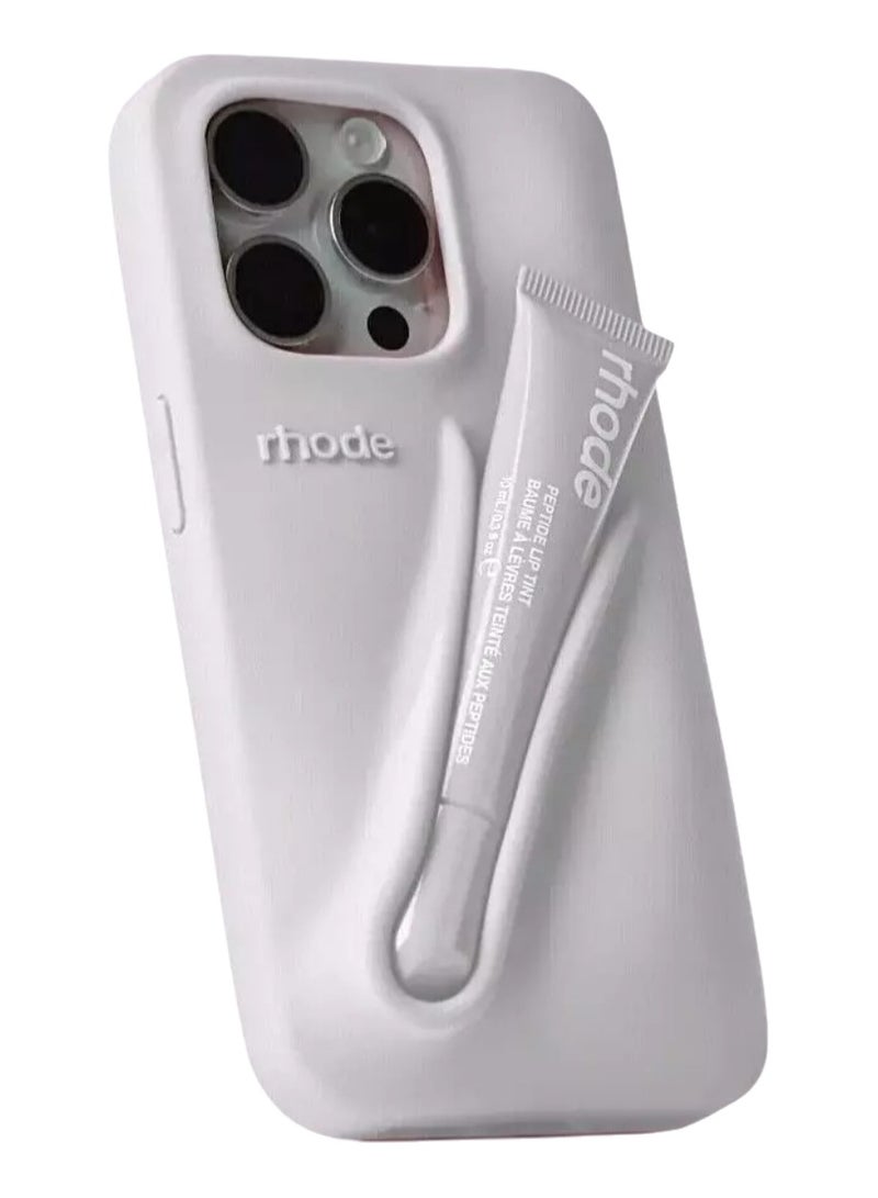 rhode Silicone Lip Holder for Cell Phone - Adhesive Sleeve for iPhone, Matte Finish - Image 2