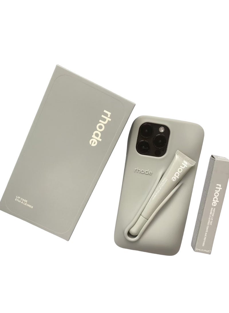rhode Silicone Lip Holder for Cell Phone - Adhesive Sleeve for iPhone, Matte Finish - Image 1