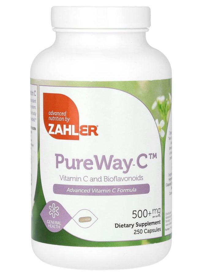Zahler PureWay-C 500 mg 250 Capsules 