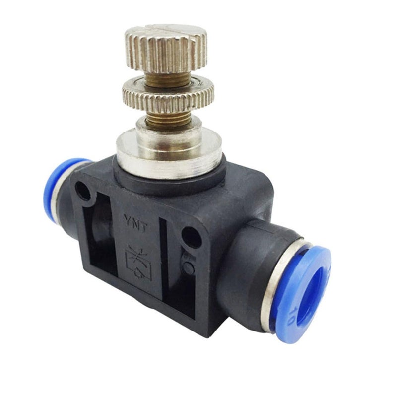 Unomor 5pcs Tube Type Throttle Valve Hose Shut off Flow Control Valve for Airline Tubing Pipeline - Image 1