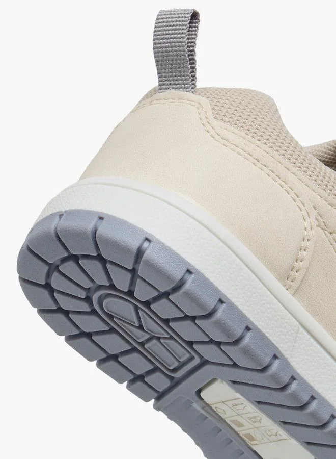 LBL by Shoexpress WHITE Boys Hook & Loop Ankle Sneakers for Men | Best Price UAE