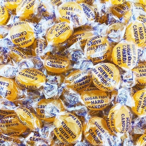 Assortit Sugar Free Butterscotch Hard Candy 1 lb Bag Individually Wrapped Gluten Free Keto And Diabetic Friendly Gourmet Butterscotch Flavored Candies 16oz - Image 1