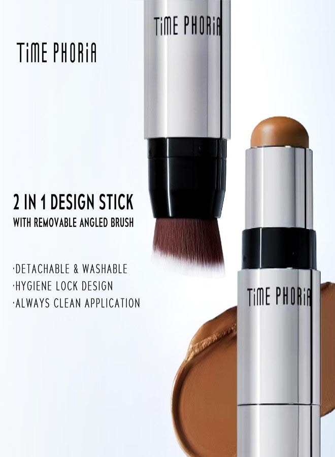 TIMEPHORIA ECLIPSE SPARK 2 in 1 Face Contour Sticks, Blendable, Non-greasy, Long-lasting Cream Face Contouring Pen, Lightweight Finish Makeup, Buildable Coverage, Easy Application (03 SOLAR) - Image 4
