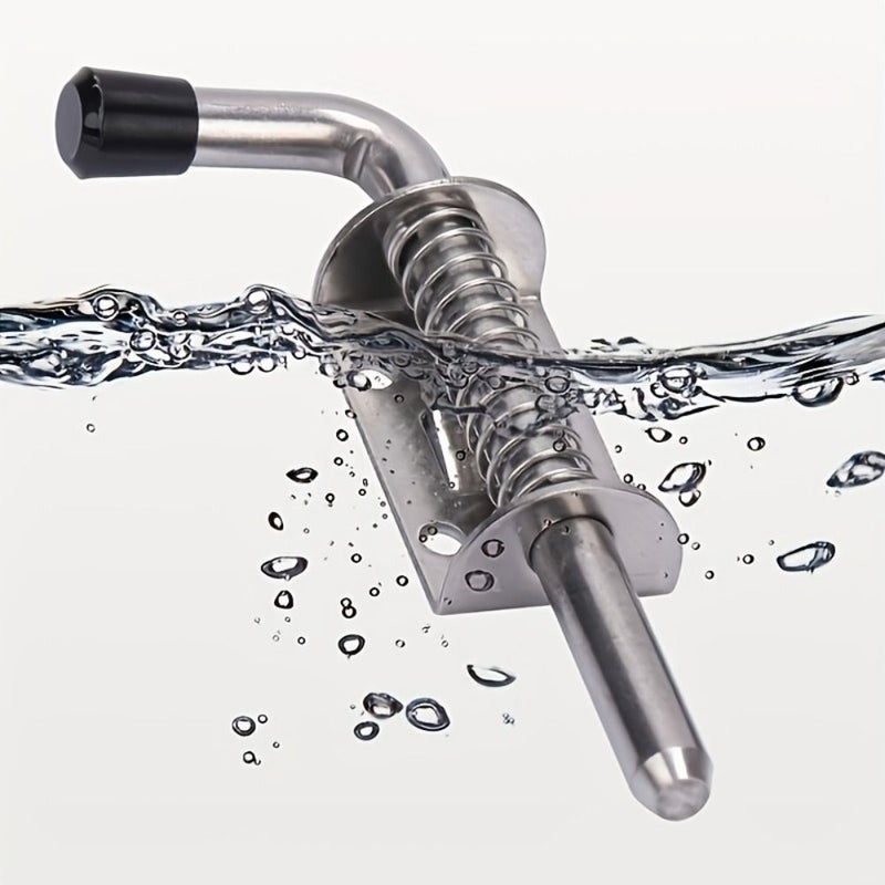 Stainless Steel Spring Latch Pin 5 Inches 2 Pack Heavy Duty Anti Rust Door Bolt - Image 5