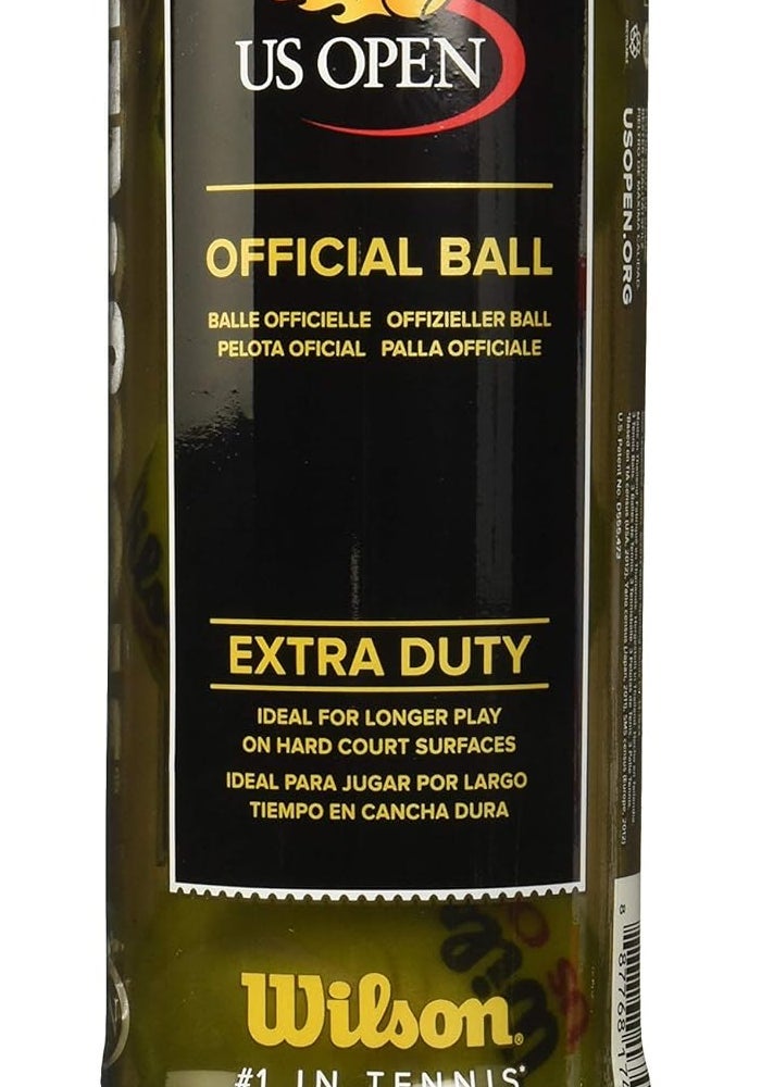 Wilson US Open Extra Duty Tennis Balls - Official Tournament Balls for Hard Courts - Image 1