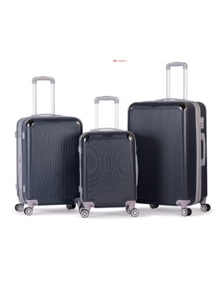 Complete 3-Piece Luggage Set – Durable ABS Hard Shell – Dark Blue - pzsku/Z81B93E76E8C182CDBBC5Z/45/1748071273/634dc96c-b03d-47d0-b7c0-ad65f629abf7