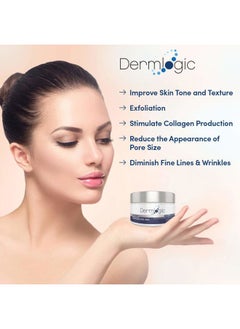 Dermlogic Anti Aging Resurfacing Peel Pads - Contains Salicylic, Glycolic, & Lactic for Face & Body. Includes Hyaluronic, & Witch Hazel, Green Tea & Aloe Vera. Exfoliates to Correct Dark Spots & Scars.  - Image 2