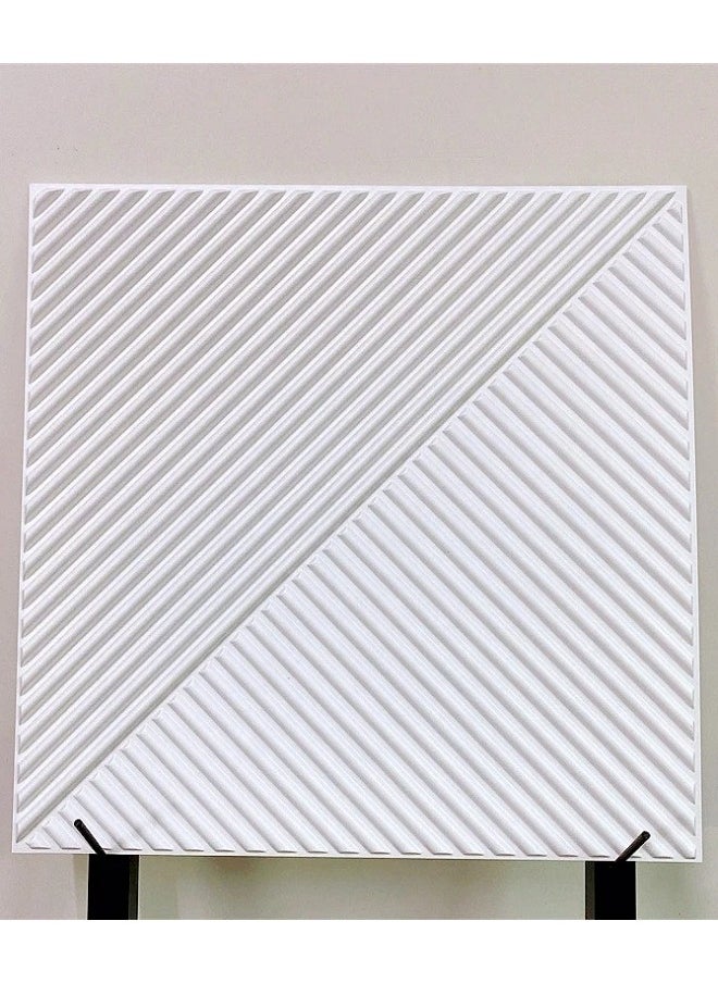 HXDream - 12 PCS 3D Wall Panels, 3D Texture PVC Wallpaper, Diamond Design Decorative Wall Cover, Each 30x30cm, Wall Cladding, Gaming Wall Decoration - Image 1