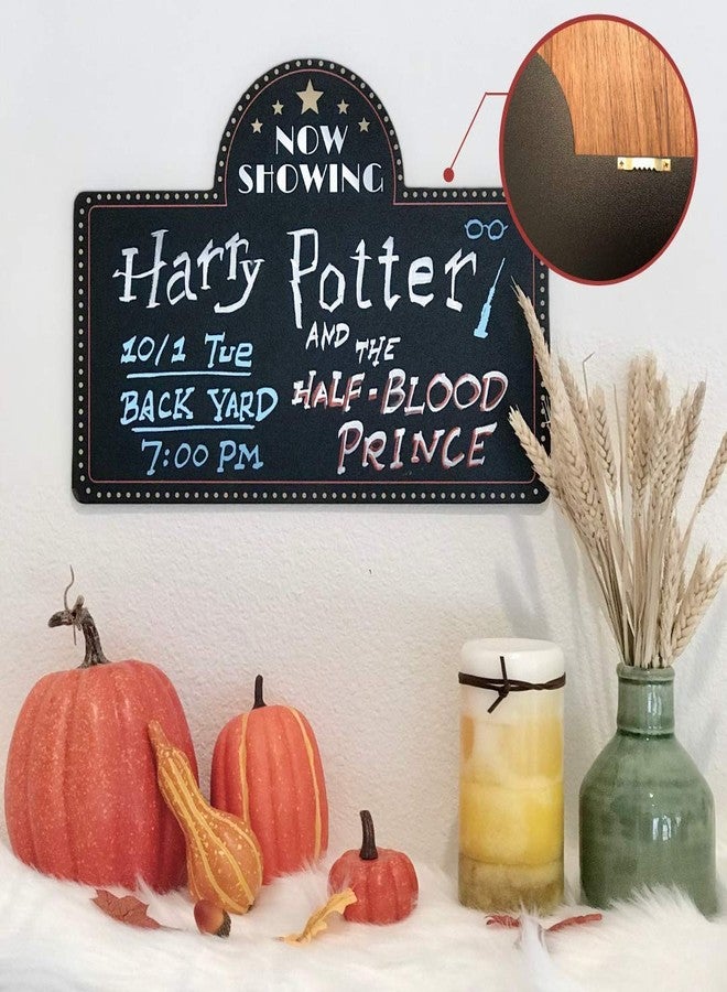 SIMPLY RSB Movie Night Decorations Chalkboard Kit for Movie Theme Parties, 1 Chalkboard + 1 Metal Stand, Date Night, Girls Night, Birthday, Family Activities, Movie Lover Gifts (with Chalk Markers) - Image 3