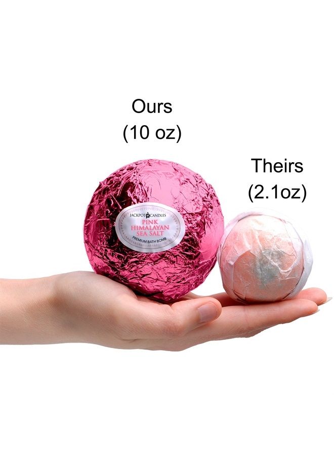 Jackpot Candles Bath Bomb with Surprise Size Ring Inside - Pink Himalayan Sea Salt Extra Large 10 oz. Bath Bombs with Jewelry - Hand Made in USA - Perfect for Spa & Bubble Bath. Great Gift for Birthday, Mothers Day - Image 2