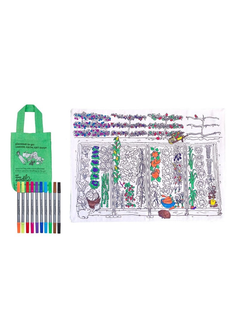 eatsleepdoodle Coloring Placement to Go, Garden Grow Eat  - Image 2