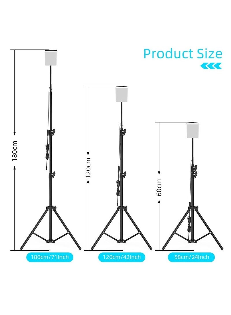 Captaintech LED Camping Light, Portable Outdoor Light with Telescopic Tripod, Powered by USB Port, Multiple Usage Outdoor Lamp for Garden, Patio, Camp, Tent, Fishing and Emergency Car Repair - Image 4