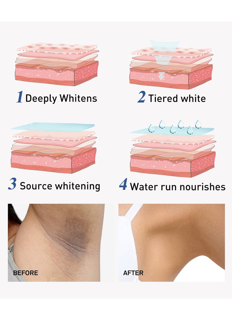 Excefore - Skin Lightening Cream Serum Skin Bleaching Cream Whitening Cream For Body Intimate Area, Private Parts, Underarm, Knees, Elbows, Inner Thigh, Bikini Areas, Bikini Line - Image 1