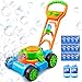 SLOOSH Bubble Lawn Mower Toddler Toys  SpillProof Bubble Machine Pretend Gardening Play Toy for Age 1 2 3 13 Year Old Baby Boys Indoor Outdoor Use Easter Basket Stuffers Birthday Gifts Blue - Image 4