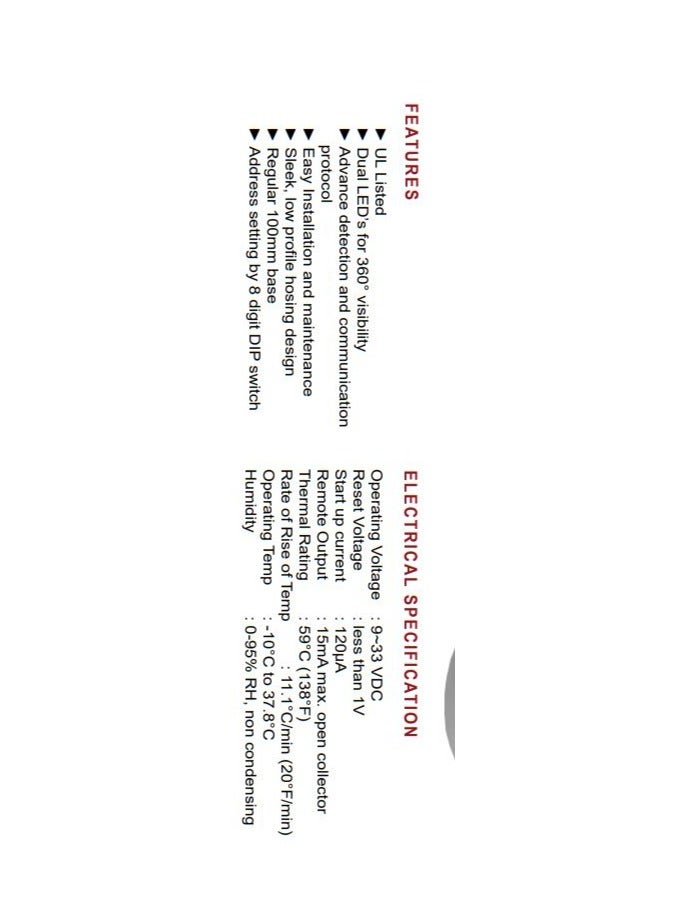 CONVENTIONAL PHOTO ELECTRIC HEAT DETECTOR - Image 2