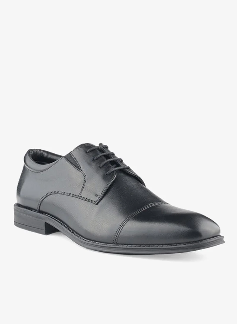 LBL by Shoexpress Men Lace-Up Leather Derby Shoes