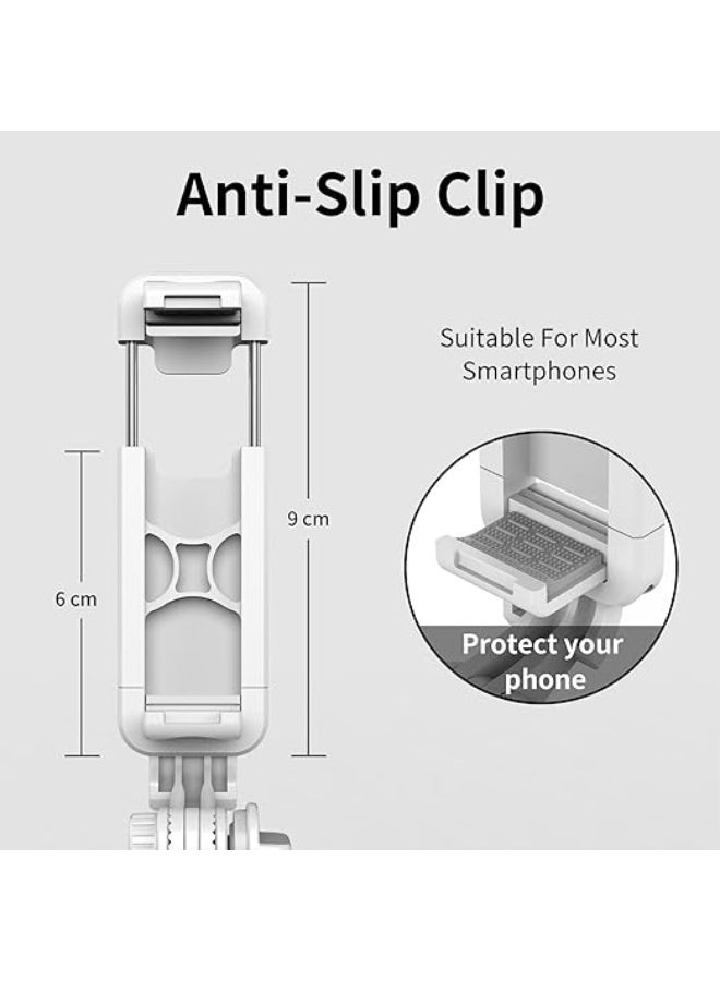 حامل ثلاثي لعصا السيلفي، قابل للتمديد 4 في 1 مع جهاز تحكم لاسلكي قابل للفصل متوافق مع iPhone 16/16 Pro/15/14/13 Pro/XS Max/XS/XR/X/8/7، Samsung والهواتف الذكية - Image 3