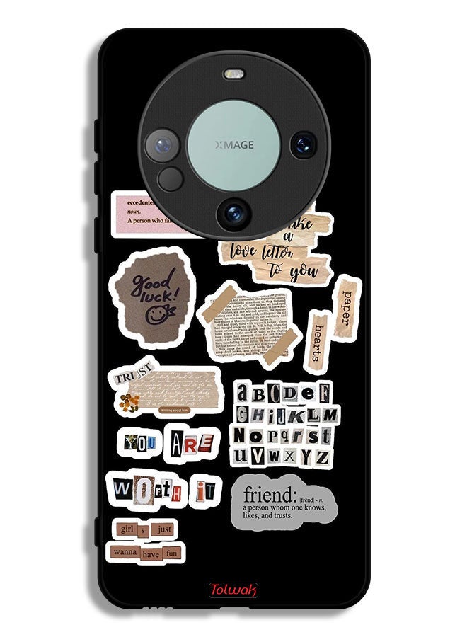 Tolwak Huawei Mate 60 Protective Case Cover Good Luck Quotes Stickers - Image 1